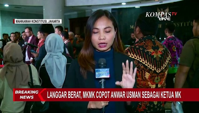 MKMK Putuskan 9 Hakim MK Langgar Kode Etik, Anwar Usman Diberhentikan dari Ketua MK