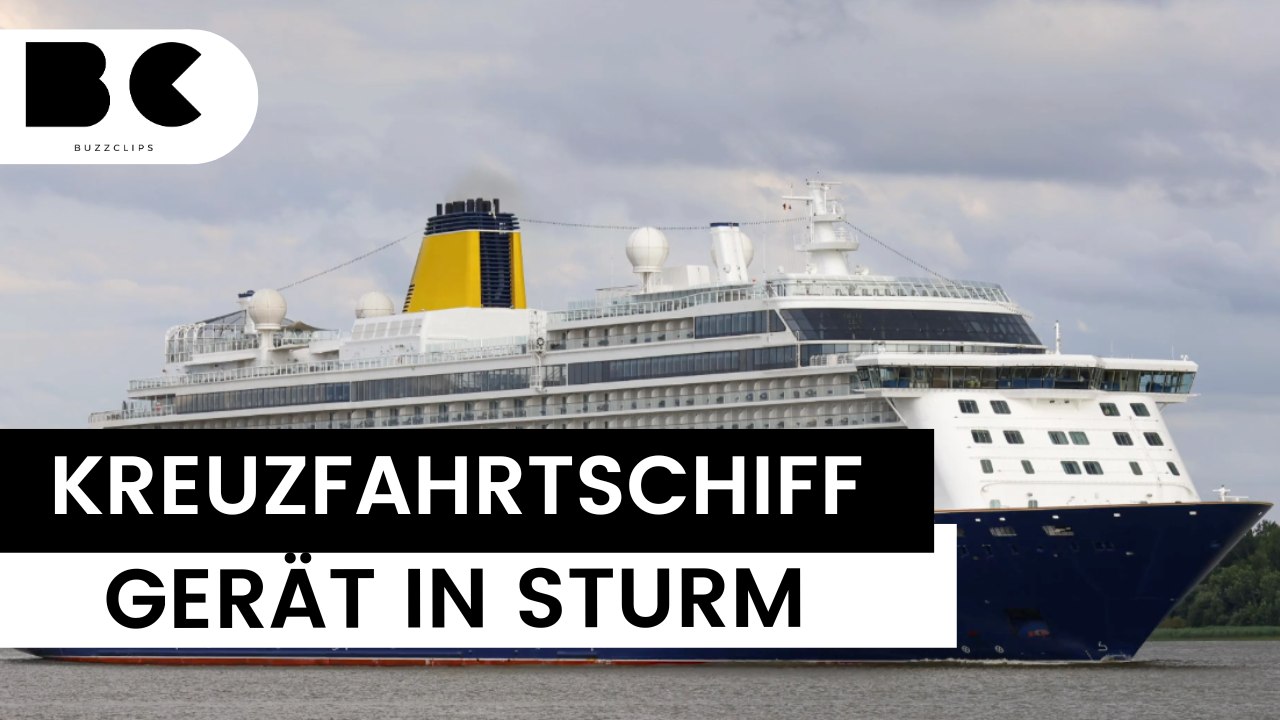 Kreuzfahrtschiff gerät in heftigen sturm: 100 verletzte!