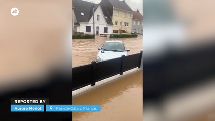 Very serious floods in Pas-de-Calais, France.