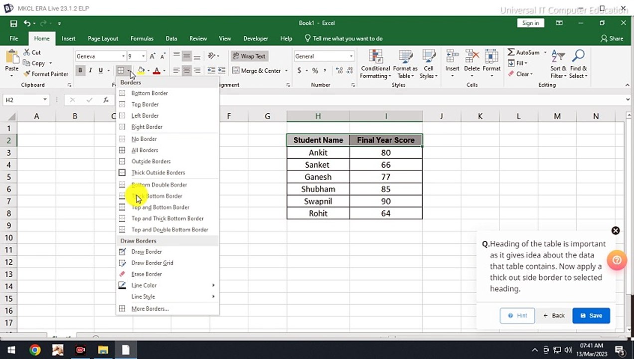MSCIT Session 35 Simulation Questions