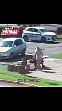 Mulher agride homem no centro da cidade na região de Goioerê