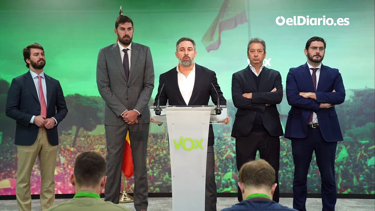 Abascal pide a la Policía Nacional "que no cumpla órdenes ilegales" del Gobierno
