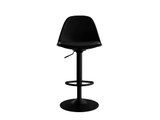 Adjustable bar chair "Aiko" Black Noir