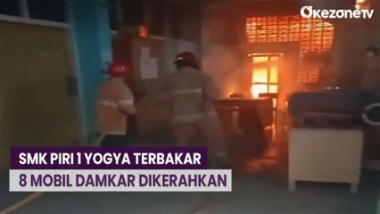SMK Piri 1 Yogya Terbakar, 8 Mobil Damkar Dikerahkan