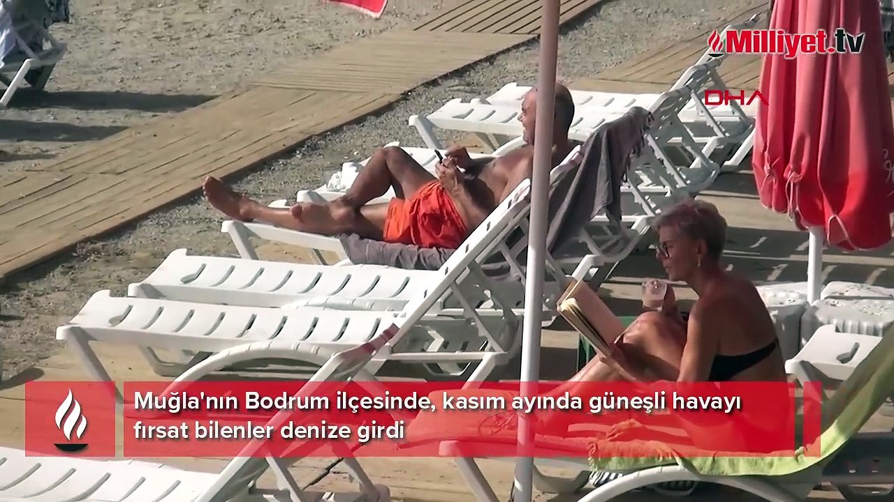 Bodrum'da kasımda deniz keyfi