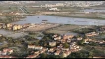 Alluvione in Toscana, le immagini di Campi Bisenzio da elicottero