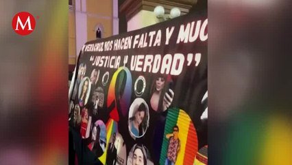 Activistas LGBT+ se suman a protestas de familiares de desaparecidos en Xalapa, Veracruz