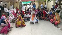 Sanitation workers staged a protest demanding two months' outstanding