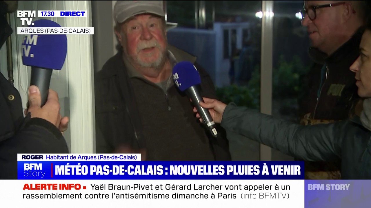 "Beaucoup de boulot et beaucoup de peur": Roger, habitant d'Arques (Pas-de-Calais), dont le logement a été inondé par la crue de l'Aa, redoute une nouvelle montée des eaux ce mercredi