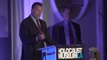 Arnold Schwarzenegger makes passionate speech about fighting antisemitism amid Israel-Hamas war
