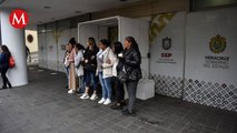 Colectivos mantienen bloqueo en Palacio de Gobierno de Xalapa, toman oficinas de la policía