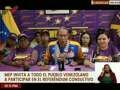 Integrantes del MEP invitan al pueblo venezolano a participar en el Referéndum Consultivo