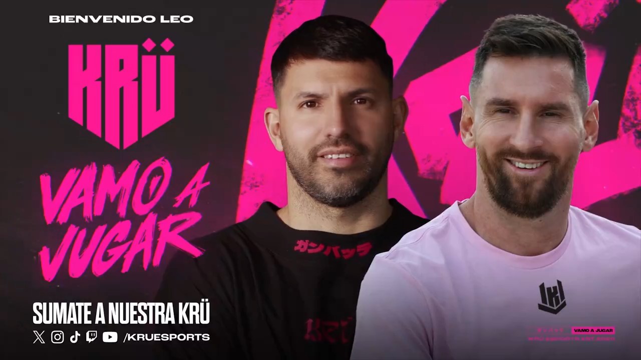 Bombazo en los esports: Leo Messi se une al Kun Agüero como co-propietario de KRÜ Esports