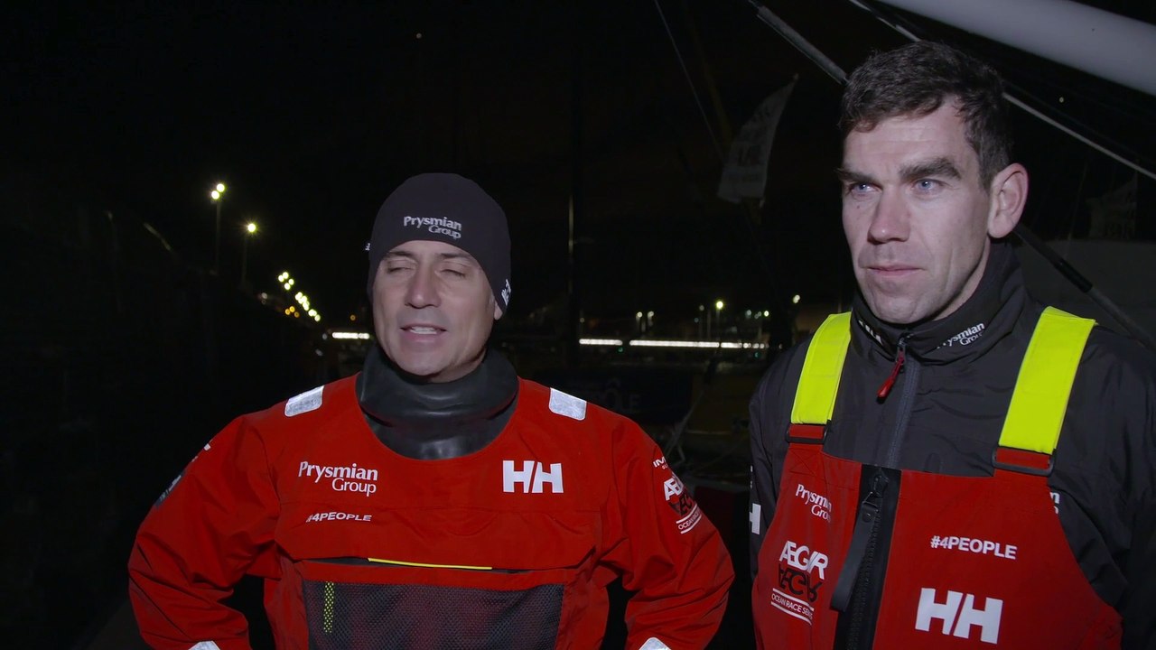 Transat Jacques Vabre Normandie Le Havre 2023 : MARDI 07112023 ITV IMOCA DEPART PONTON