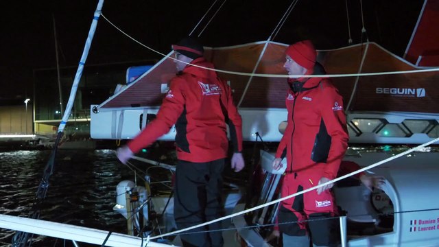 Transat Jacques Vabre Normandie Le Havre 2023 : MARDI 07112023 - AMBIANCE DEPART PONTON IMOCA - LE HAVRE