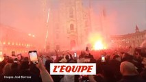 Les supporters du PSG mettent l'ambiance à Milan - Foot - C1