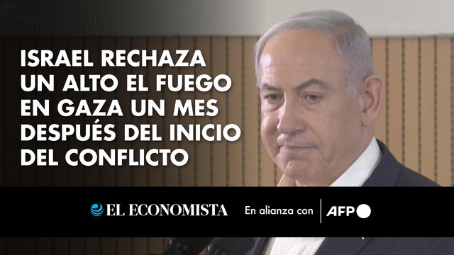 Israel rechaza un alto el fuego en Gaza un mes después del inicio del conflicto