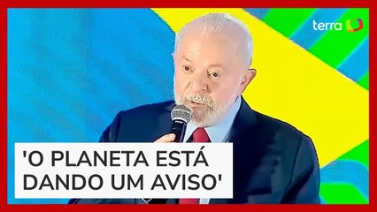 'Questão climática não é mais loucura de professor da USP', diz Lula em fórum de investimentos