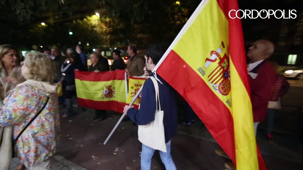 Protesta frente a la sede del PSOE en Córdoba