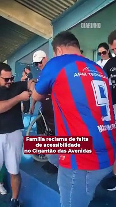 Família reclama de falta de acessibilidade para cadeirantes no Gigantão das Avenidas