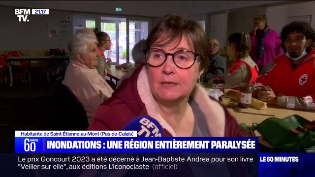 Crues dans le Pas-de-Calais: Je suis en colère (...) C'est à l'État de faire quelque chose pour nous , s'agace une habitante de Saint-Étienne-au-Mont