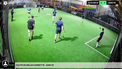 Faute de Nolan Condette - GIDE FC