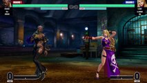 THE KING OF FIGHTERS XV DOLORES/ISLA/HEIDERN VS B.JENET/O.SHERMIE/KIM