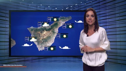 La previsión del tiempo en Canarias para el 8 de noviembre de 2023, en Atlántico Televisión.