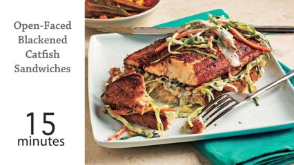 Dinner Tonight: Open-Faced Blackened Catfish Sandwiches