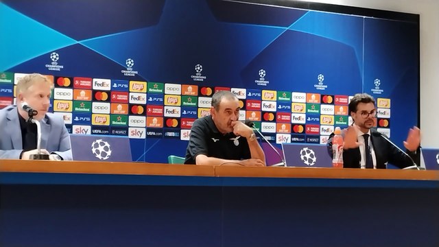 Lazio - Feyenoord 1-0, la conferenza di Sarri