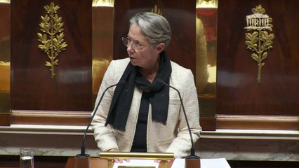 Download Video: Élisabeth Borne déclenche l'article 49.3 sur la deuxième partie et l'ensemble du projet de loi de Finances 2024