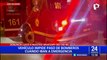 ¡Indignante! vehículo impide paso de bomberos que acudían a emergencia en Los Olivos
