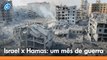 Israel vs Hamas: guerra completa um mês com milhares de mortos