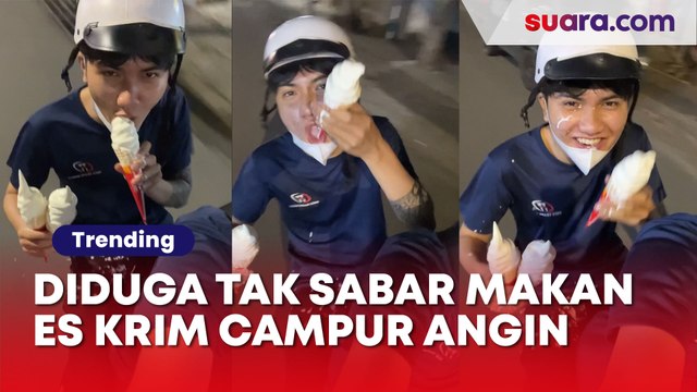 Diduga Tak Sabar Makan Es Krim, Dua Pria Ini Malah Dapat Kejadian Apes: Es Krim Campur Angin Ini Mah…