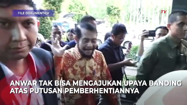 Usai Putusan MKMK, Ketua Jimly Asshiddiqie Tegaskan Anwar usman Tak Bisa Banding