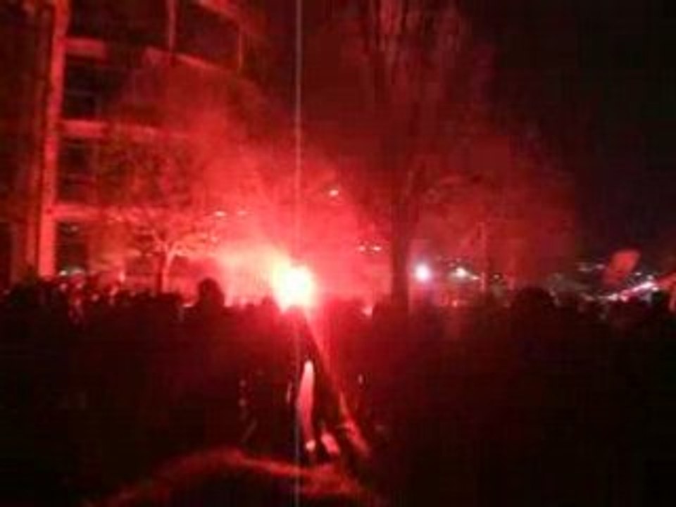 PSG - Lens : Sortie du stade