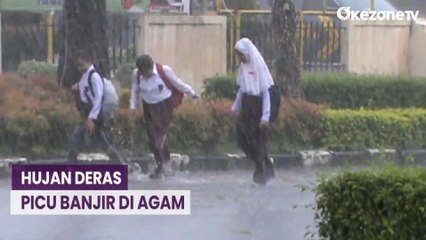 Hujan Deras Picu Banjir di Agam, Rumah dan Warung Terendam
