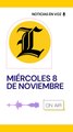 Resumen de noticias miércoles 8 de noviembre