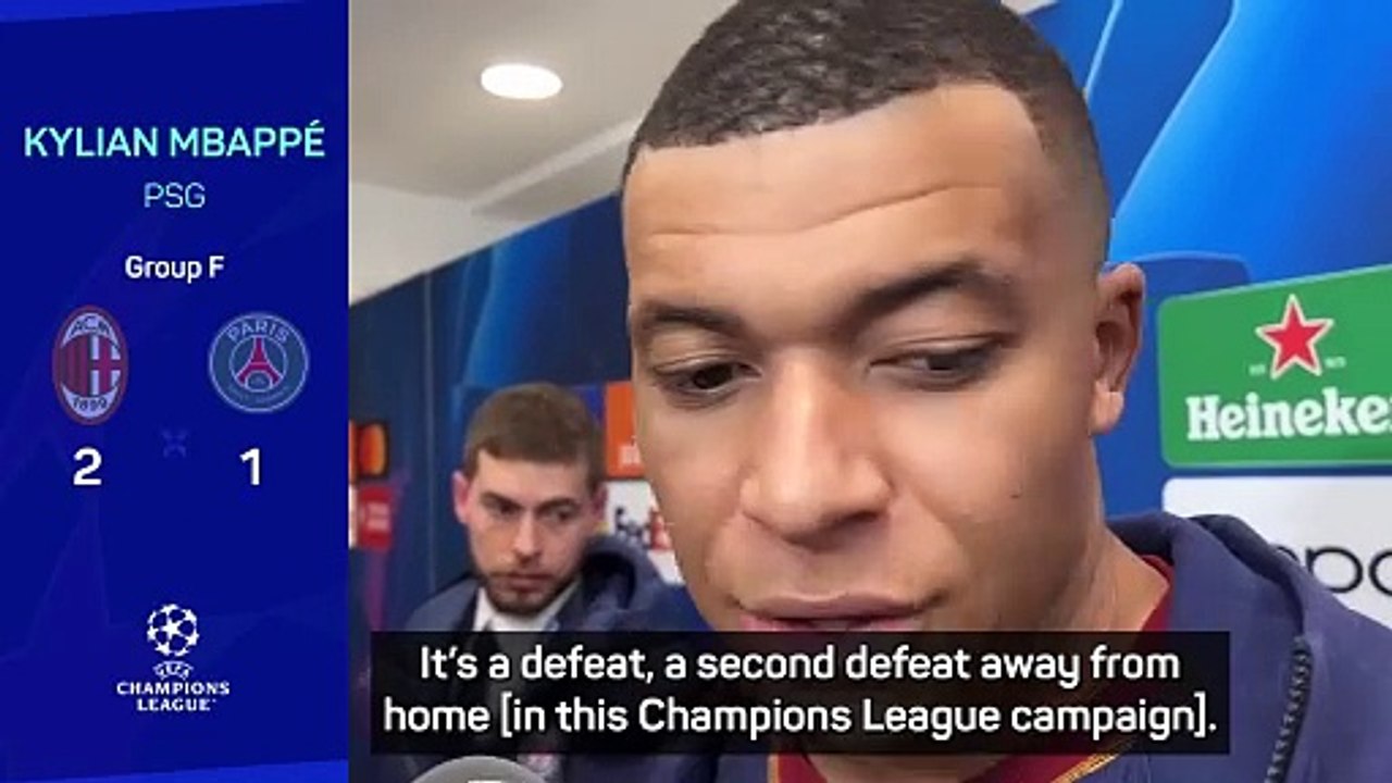 Mbappe 'disappointed' by yet another European away defeat for PSG ...