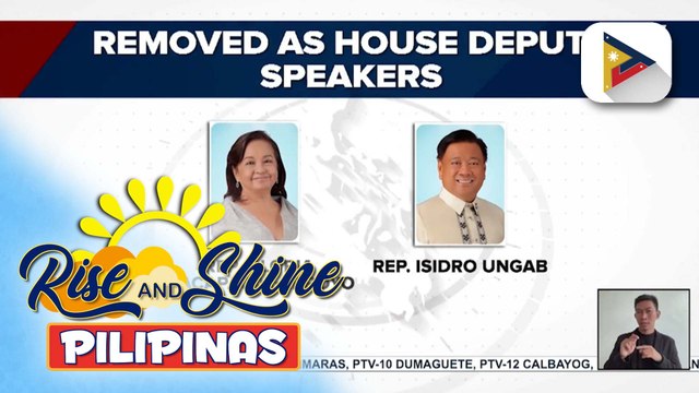 Rep. Arroyo at Rep. Ungab, pinatalsik bilang House Deputy Speakers