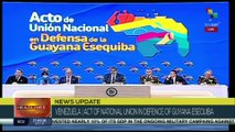 Pres. Nicolás Maduro leads the act of the National Union in Defense of the Esequiba Guyana