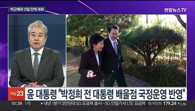 [뉴스포커스] 박근혜 다시 찾은 윤대통령…인요한-홍준표 오늘 회동