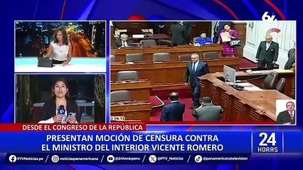 Vicente Romero: Presentan moción de censura contra ministro del Interior