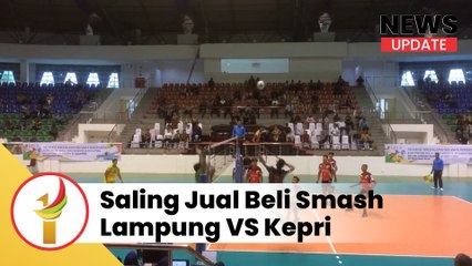 Saling Jual Beli Smash, Lampung Menang Atas Kepulauan Riau Di Cabor Voli Putra