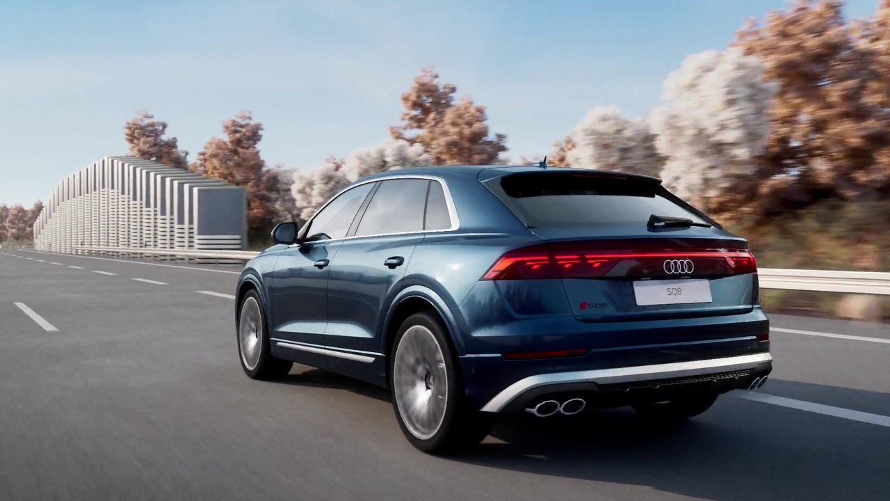 Audi SQ8 – 8-Zylinder-TFSI-Antrieb mit cylinder on demand (COD) und Sportabgasanlage
