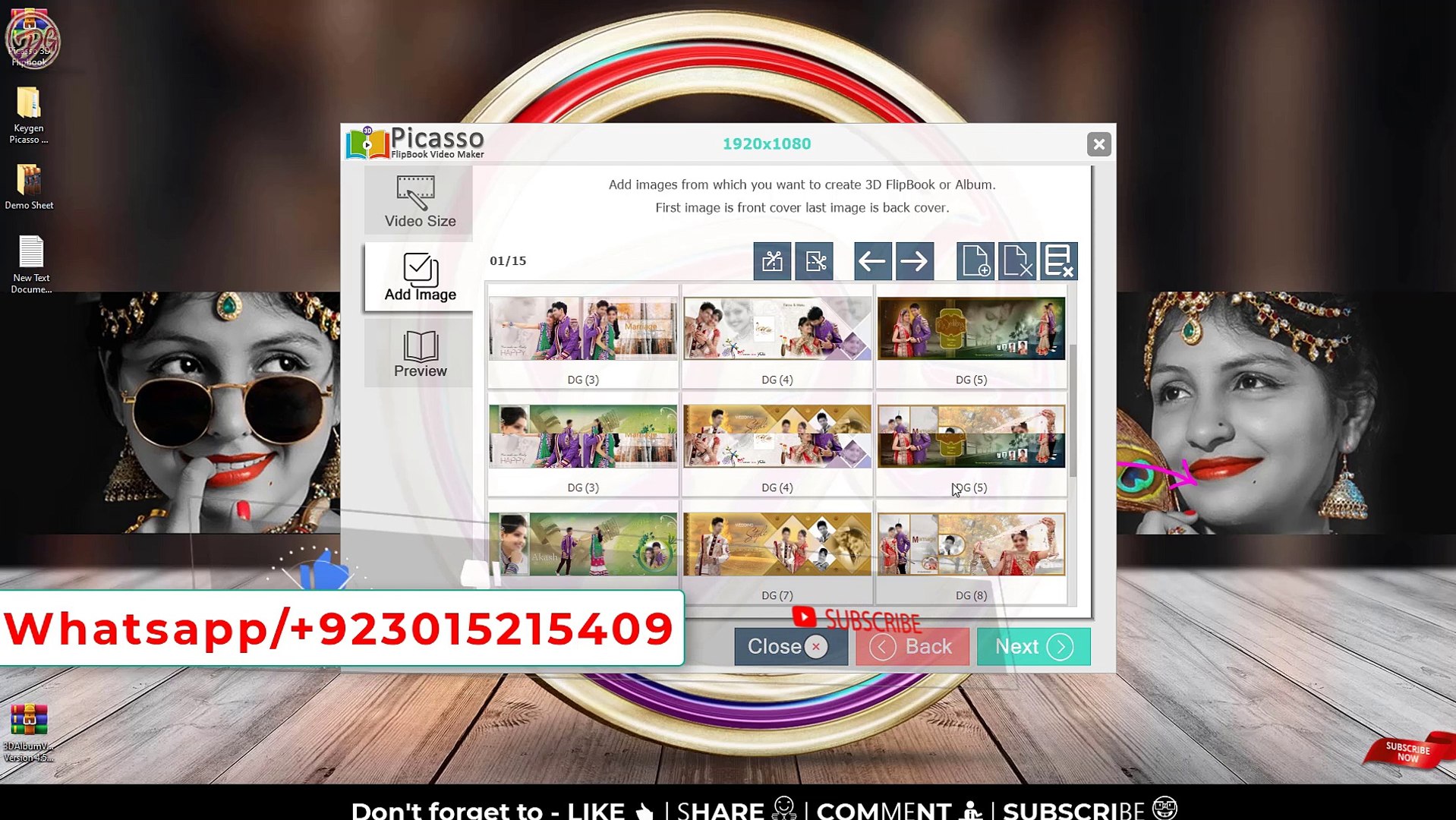 How To Use 3D Album Video Maker Picasso 3D Flipbook - video 