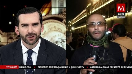 Simpatizantes de AMLO le llevan serenata a Palacio Nacional a días de su cumpleaños