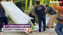 Panwaslu Copot Puluhan APK Bacaleg di Pekanbaru, Dianggap Curi Star
