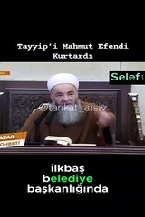 Cübbeli Ahmet'ten dikkat çeken '''Tayyip Bey'' iddiası