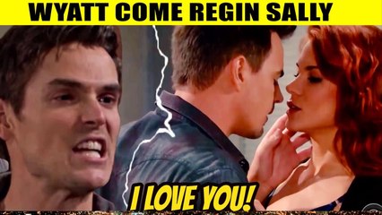 CBS Young And The Restless Wyatt sends Sally a text - wanting her to return to L